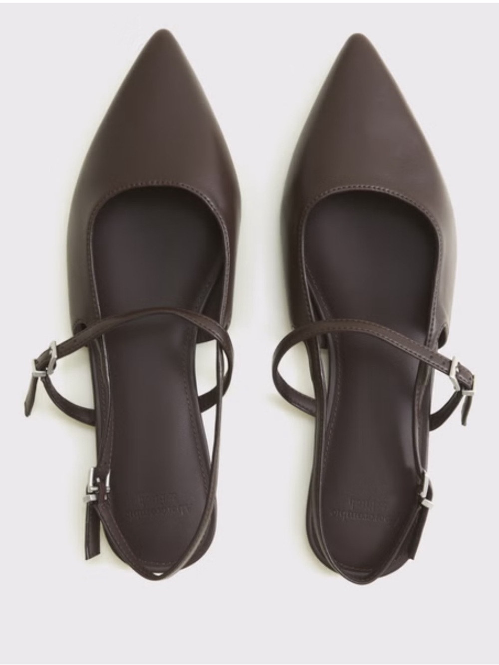 Abercrombie & Fitch Slingback Flats Brown size 9 - NWOT